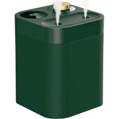 Mini Air Humidifier with Two Nozzles and 5 Spray Modes, Power Indicator Light, and Auto Shut-Off Function, Green (1/5)