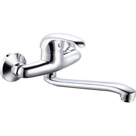 Jordan kitchen faucet made of zinc alloy, hot and cold water tap with two concealed swivel joints, concealed vegetable basin, mixer tap (1/2)