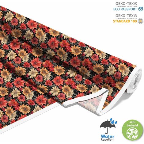 Dekorativer Outdoor-Stoff Oxford - Motiv Blumen I DX5177 (1/5)