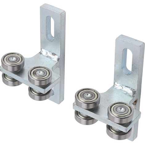 Ensemble de chariot à 4 roues (2 pièces) avec roulements en acier allié de type T pour profilés de 41,3 mm (1‑5/8 po) de hauteur. (1/5)