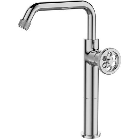 Miscelatore lavabo alto con rotella monocomando  INNER-CROMO kamalu