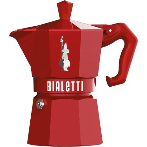 Cafetera Bialetti Moka Exclusive roja 3 tazas