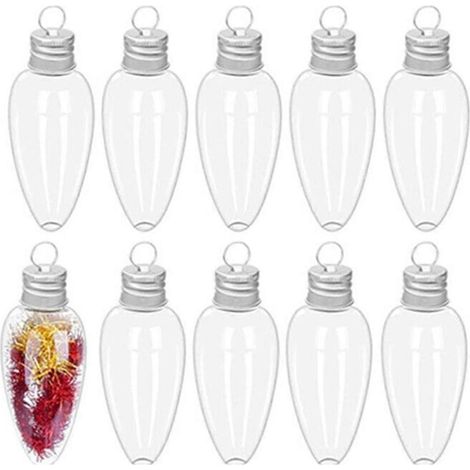 Décorations de Noël en plastique pour la maison et les fêtes de Noël (10 pièces, comme illustré) (1/5)