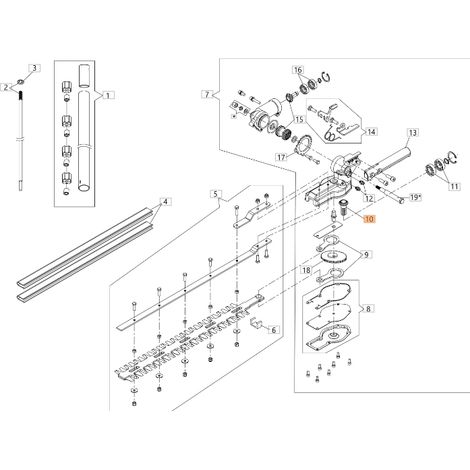 Ingranaggio ORIGINALE OLEOMAC tagliasiepi BCH 250 D - HH 30 BF000100R