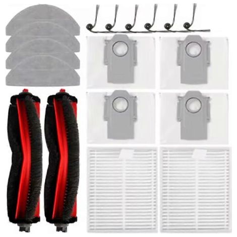 18 pièces de rechange pour aspirateur Roborock Q7 M5+ / Q7 L5+ / Q7 TF+ / Q7T+ Plus : brosse, filtre, chiffon, sac à poussière (1/5)