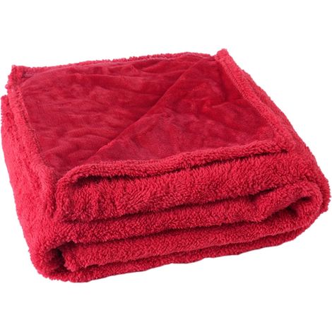 Couverture Polaire - 71 cm x 100 cm - Double Face - Microfibre Pluche - Lavable En Machine - 1 Pièce