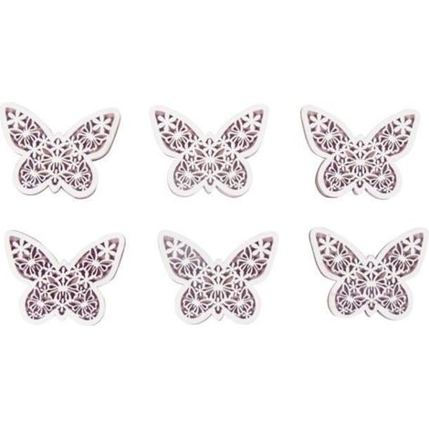 Papillon en bois, 5x4x0,5cm, av.dot adhés.,sct.-LS 6pces (1/3)