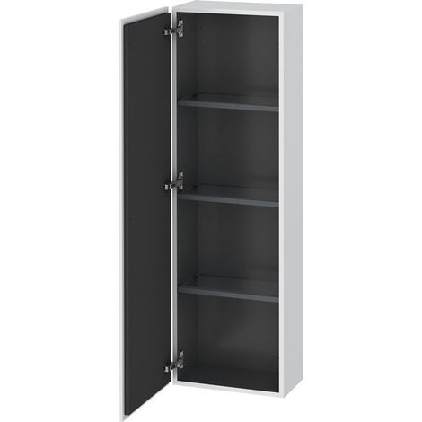 Armoire Duravit L-CUBE 400x243x1320mm ouverture gauche blanc mat