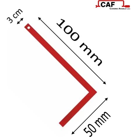 SQUADRA PER MURATORE IN ACCIAIO CM 100