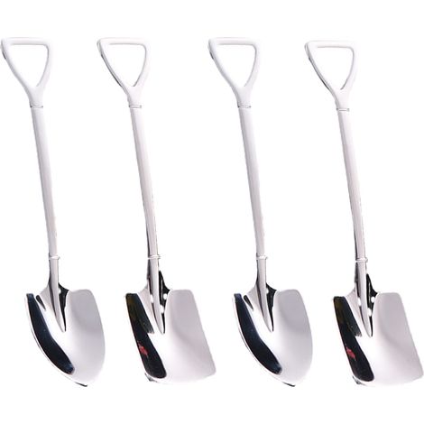 Cuillère À Café - Cuillère À Dessert En Acier Inoxydable - Pour Dégustation Café Cocktail Apéritif Gâteau Mini - Lot De 4 Pièces (1/5)