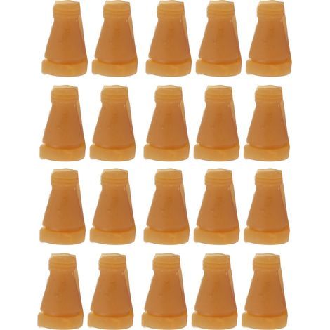 Lot de 20 bâtonnets en caoutchouc pour plumer les poulets, résistants aux hautes températures et à l'usure, pour plumer les poussins. Accessoires pour plumeuse de poulets, format court (4 cm). (1/5)