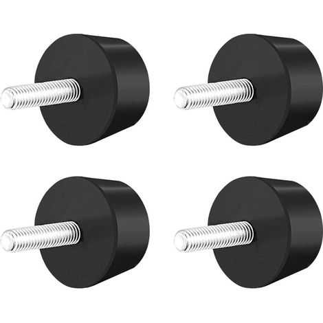1.5"x0.79" Conical Rubber Mounting Anti-Vibration 4Pcs  Stud M8x30mm (1/3)
