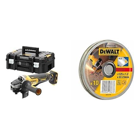 Meuleuse Brushless XR 18V 5Ah Li-Ion - DCG406NT-XJ - Meuleuse sans Fil avec Interrupteur à Palette (1/5)