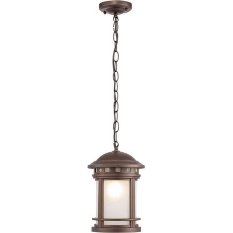 Maytoni Salamanca Plafonnier Lanterne Suspension Salamanque Marron Extérieur IP44