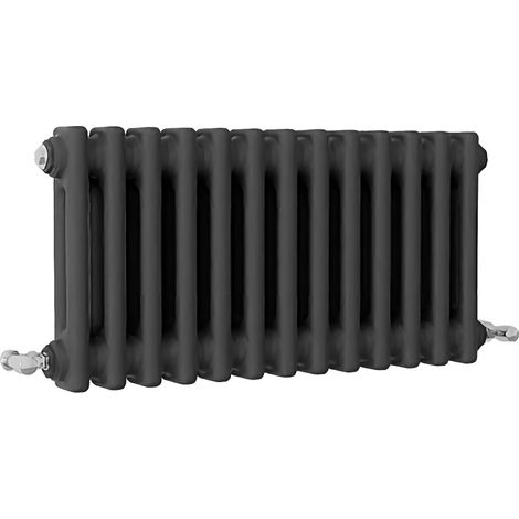 SKY Bathroom Traditional Cast Iron Style Radiator 2 Column Anthracite 300x605mm