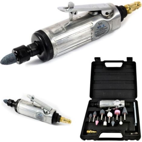 Mini Perceuse Drimmel Meuleuse Fraiseuse Avec Coffret à Air Comprimé 15 Pcs