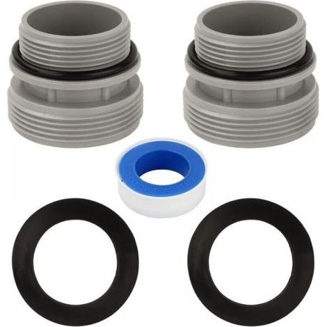 Adaptateur Tuyau Piscine 2 Pièces 4560 Raccord de Pompe à Piscine Connecteur de Tuyau de Piscines 40 mm à 1 1/2 Pouces Compatible Pompes à Filtration Intex et Coleman (1/5)