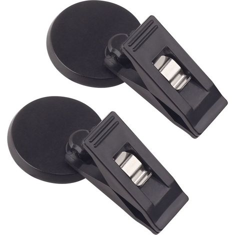 2 pièces Support de Ticket de Parking avec Ventouse, fenêtre de Voiture Pare-Soleil Cartes en Tissu Billets Ventouse avec Pince, Noir (1/5)