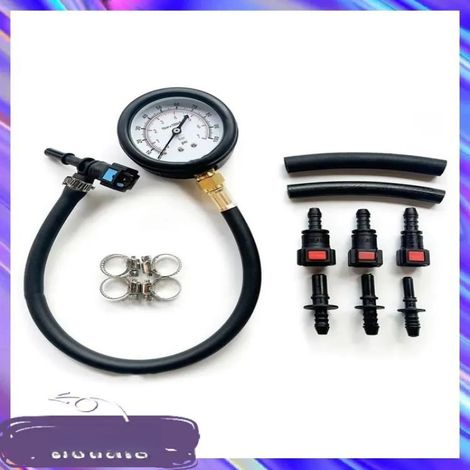 Outil de test rapide de la pression de carburant pour voiture, manomètre de pression de pompe à carburant, manomètre de pression d'huile pour moto (1/5)