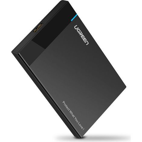 Box esterno per hard disk Ugreen US222 SATA USB 3.0 da 3,5" (nero)