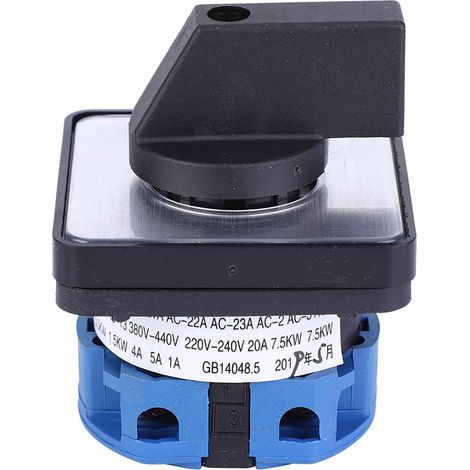 Commutateur de commande à verrouillage à 2 positions et 4 bornes, 660 V CA, 20 A (1/5)