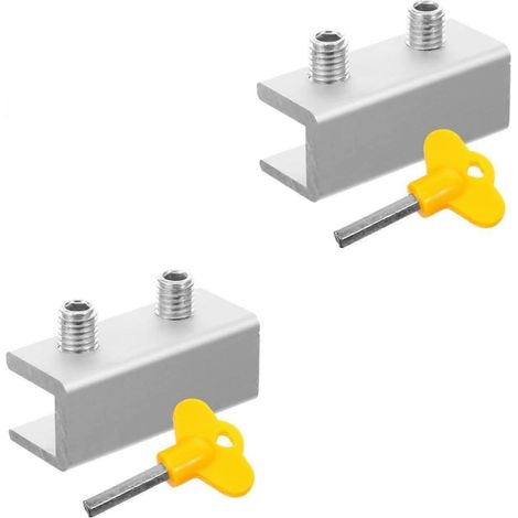 Ensemble de limiteurs d'ouverture de fenêtre en alliage d'aluminium, verrous de porte, butées de fenêtre, verrous de fenêtre verticaux en alliage d'aluminium (1/5)