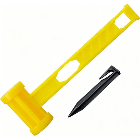 Piquets en Plastique pour Robot Tondeuse, 120 Pièces avec Marteau (1/5)