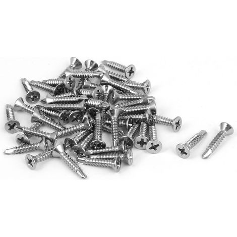 M3.5x19mm 6-20 410 embouts coupe auto-ajustables en acier inoxydable 50 pièces (1/2)