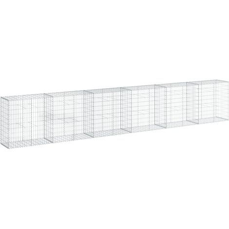Maison Exclusive - Gabione mit Deckel 600x50x100 cm Verzinktes Ei
