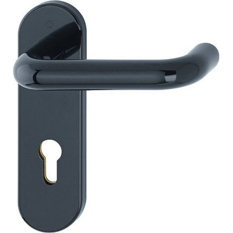 HOPPE FH-DRG,Kurzschild Paris FS-K138/353K PZ,9/72,oval tiefschwarz,AP (1/4)
