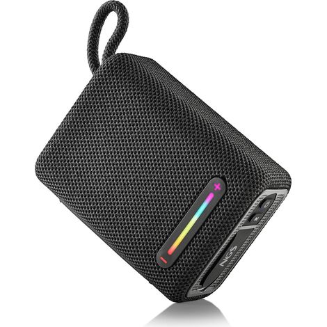 Haut-Parleur Bluetooth Portable 5.0, 15 W, IPX6 étanche, lumières RGB, True Wireless TWS, USB, Batterie 9 Heures, Noir (1/5)