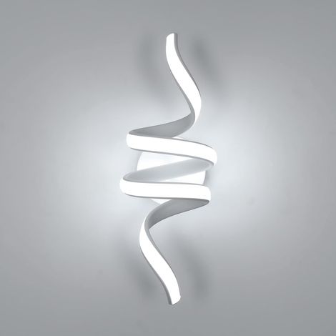 COMELY Applique Murale LED Intérieure, Design Incurvé 24W, Luminaire Mural Moderne pour Salon Chambre Couloir Escalier, Blanc Froid 6500K (1/5)