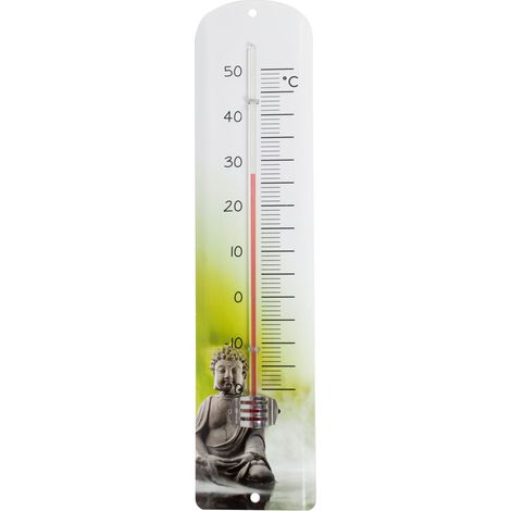 Thermomètre métal 30 com déco zen bouddha (1/5)