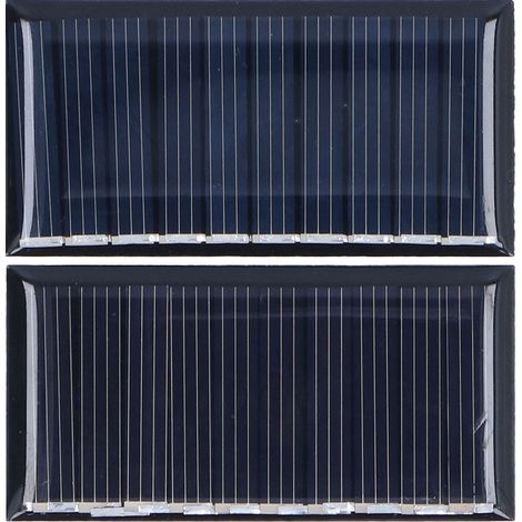 Lot de 2 mini panneaux solaires 0,25 W 5 V portables, en silicium polycristallin, résistants aux intempéries et durables, à usage multiple. (1/5)