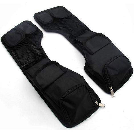 Saddlemen Hartschalenkoffer-Deckeltasche + Seitenorganizer, Motorradzubehör, mehrere Fächer, schwarz, einfache Befestigung (1/5)