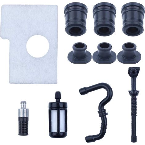 Ensemble de filtre de conduit de carburant avec bouchon tampon AV annulaire pour Stihl MS180 MS170 018 017 tronçonneuse 11237917300, 11237912800 (1/5)