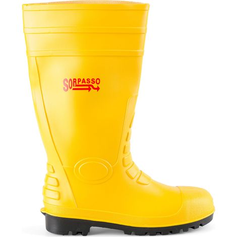 STIVALE PVC GIALLO S5 PUNTA+LAMINA