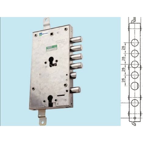 Serrature Mottura porte blindate 85.595 - Mano destra