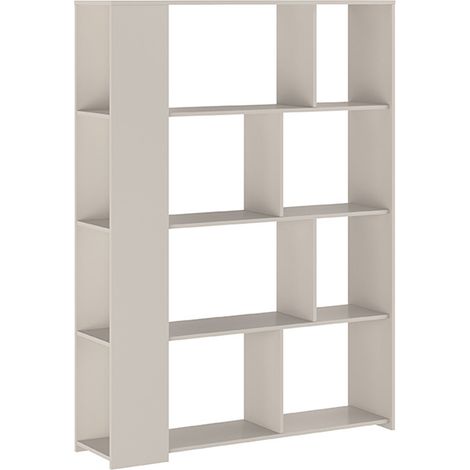 Etagère, meuble étagère coloris beige - Longueur 129 x profondeur 32,8 x hauteur 175,6 cm (1/3)