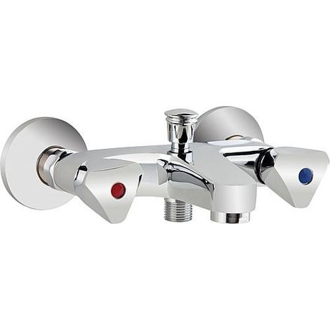 Mitigeur de baignoire 2 poignées ETOU chrome saillie 105mm (1/4)