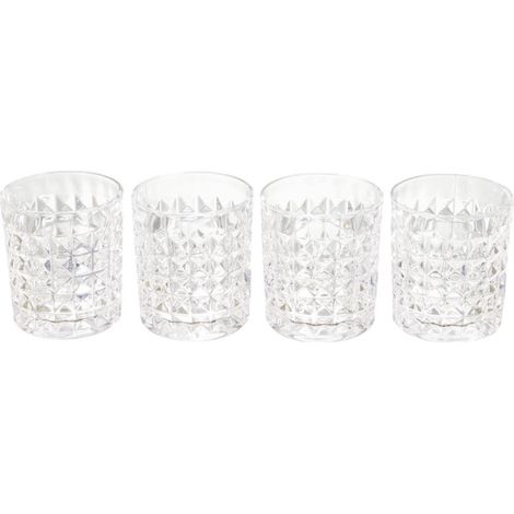 Lot de 4 Verres à Whisky Design "Coffret" 9cm Noir (1/5)