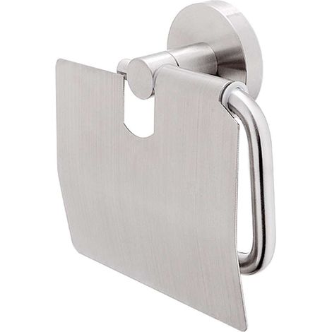 Nimco Unix - Toilettenpapierhalter mit Deckel, gebürsteter Edelstahl UNM 13055B-10