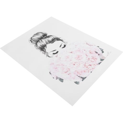 Toile sans cadre, motif de roses, décoration pour salon, chambre et maison (1/5)