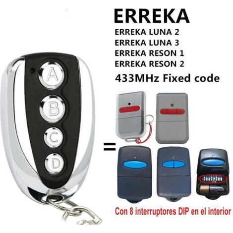 télécommandes de portes électriques compatibles,pour barrière de Garage,à Code fixe Fod 433.92Mhz- 01X1[F36887]