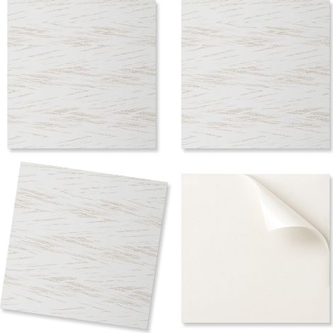 Paquete de baldosas de vinilo con dise帽o de cocina, textura con l铆neas finas, 9x30x30 cm