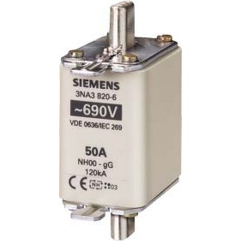 Siemens 3NA38246 Sicherungseinsatz Sicherungsgröße = 0 80 A 690 V 3 St. (1/2)