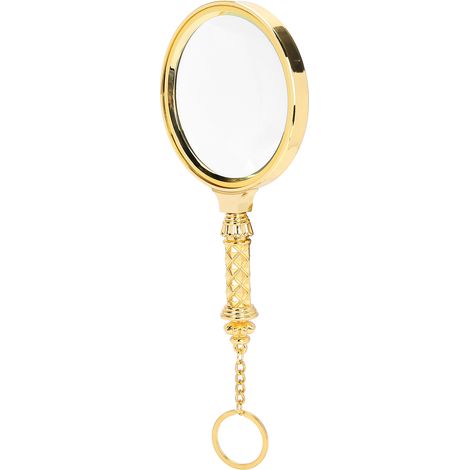 Loupe à main 90mm grossissement 5x avec porte-clés pour lecture à domicile (1/5)