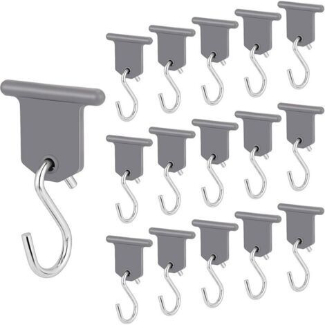 Set of 16 Campervan Awning Hooks Accessories for Christmas Tent, Campervan, Caravan, Easy Assembly (1/5)