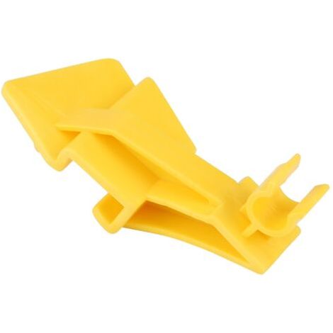 QORVA- Clip de maintien de capot, plastique ABS standard d'origine 1763358 jaune, installation simple, clip de tige de support de capot pour véhicules (1/5)