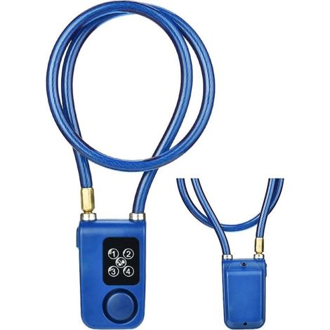 Cadenas Stöldskydd étanche, compatible Bluetooth, à code intelligent, alarme de porte de vélo, cadenas suspendu (1/5)
